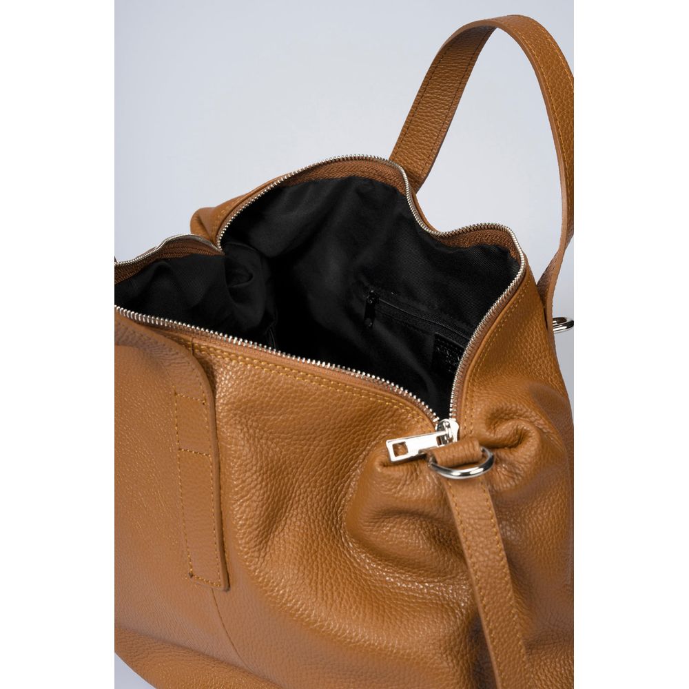 BLACKE-COGNAC Opulent Designer Handbag