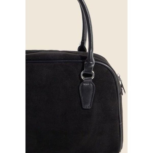 Load image into Gallery viewer, Fame Faux Leather Handle Boxy Handbag - Elegance Redefined
