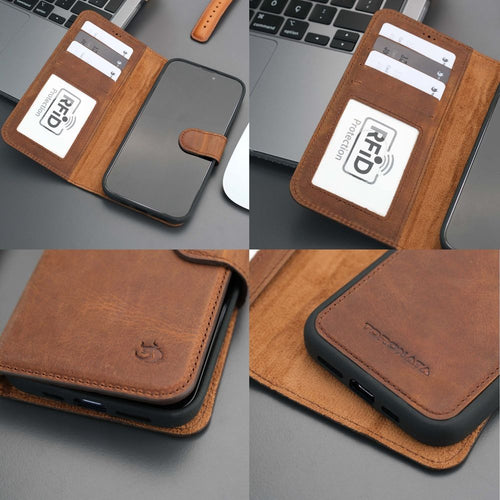 Load image into Gallery viewer, Casper Leather iPhone 15 Pro Wallet Case | MagSafe-44
