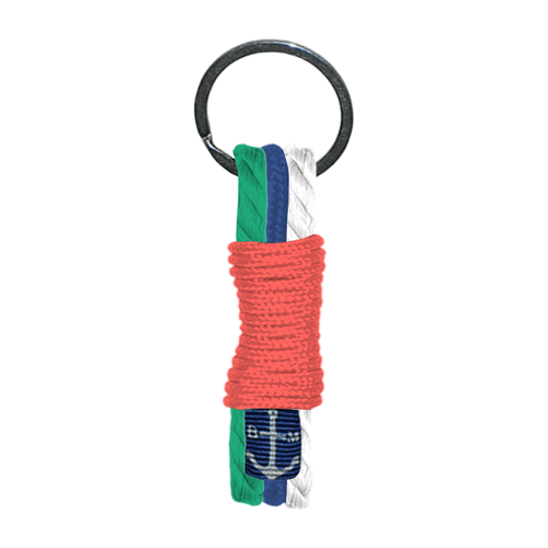 Load image into Gallery viewer, Mixed Triple Braided Rope Keychain-0
