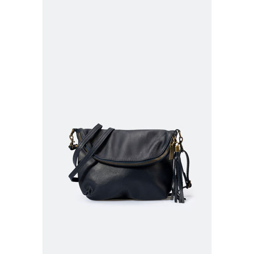 Load image into Gallery viewer, AGATA BLUE Women&#39;s Shoulder Bag in Full Grain Calfskin Leather
