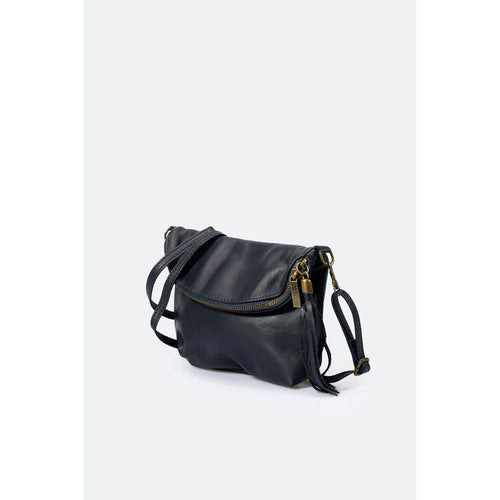 Load image into Gallery viewer, AGATA BLUE Women&#39;s Shoulder Bag in Full Grain Calfskin Leather
