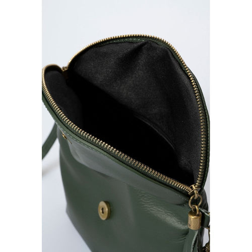 Load image into Gallery viewer, AGATA METAL GUN: Elegant Full Grain Calfskin Leather Shoulder Bag
