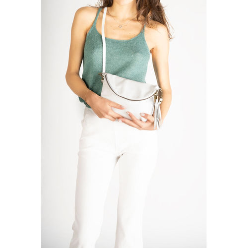 Load image into Gallery viewer, AGATA METAL GUN: Elegant Full Grain Calfskin Leather Shoulder Bag
