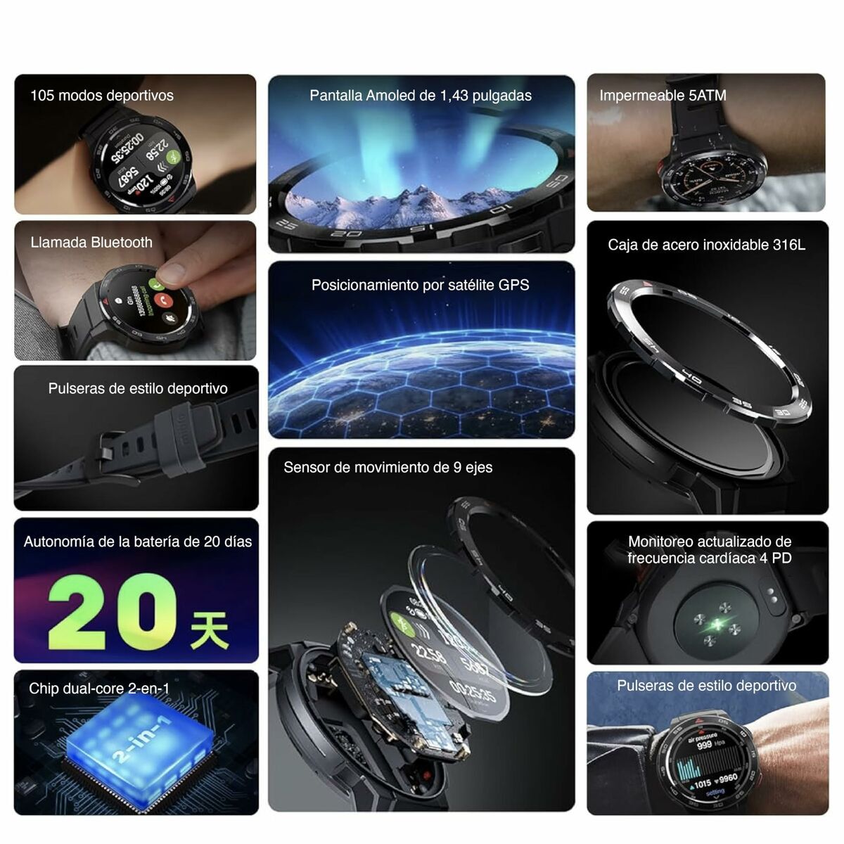 Smartwatch Mibro GS Pro Black-8