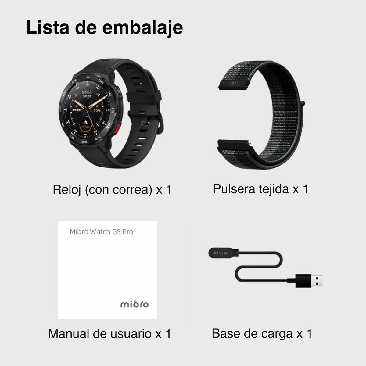 Smartwatch Mibro GS Pro Black-7