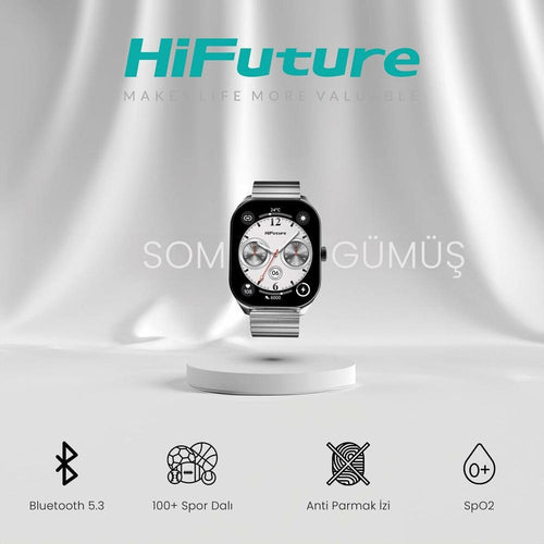 Load image into Gallery viewer, Smartwatch HiFuture FUTUREFIT APEX SILVER Silver 40 mm-1
