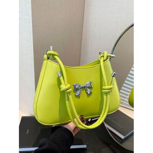 Load image into Gallery viewer, Bow PU Leather Knotted Strap Handbag – An Epitome of Elegance
