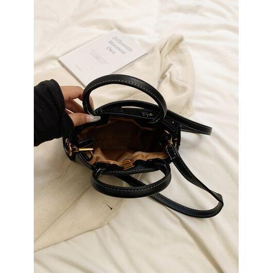 Luxe Suede Adjustable Strap Double-Use Handbag