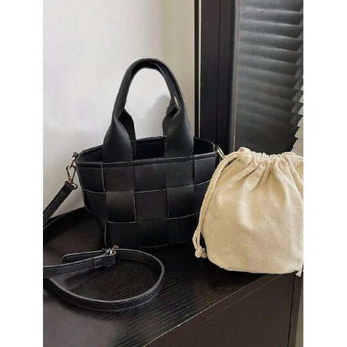 Load image into Gallery viewer, Elegant PU Leather Braided Bucket Bag
