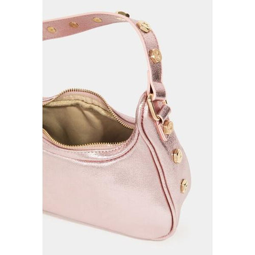 Load image into Gallery viewer, Fame Star Button Trim Hobo Handbag - A Luxurious Statement Piece
