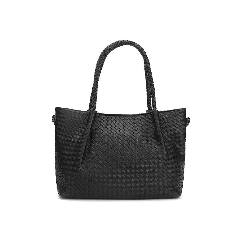 Korean Style Woven Large Capacity Portable Handbag