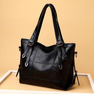 Luxurious PU Leather Medium Handbag