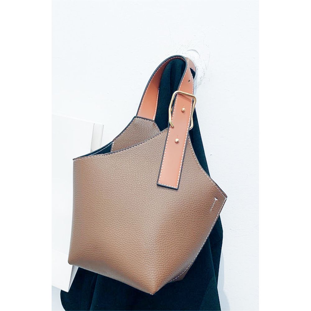 The Nandi Leather Bucket Bag