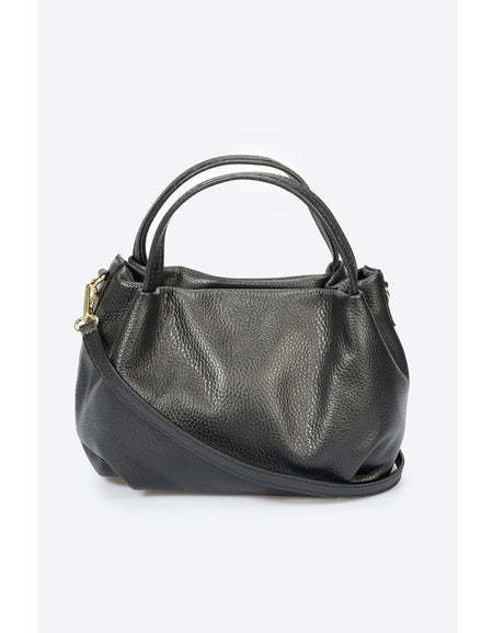 MAIA NERO Women's Grain Leather Handbag