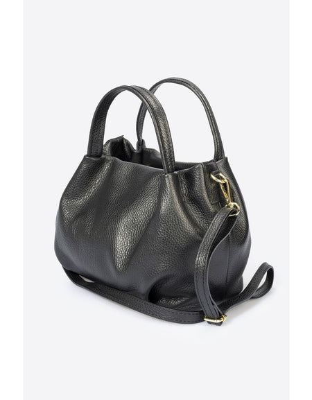 MAIA NERO Women's Grain Leather Handbag