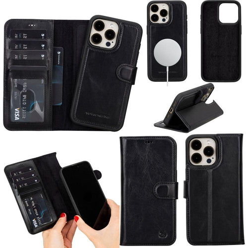 Load image into Gallery viewer, Casper Leather iPhone 14 Pro Max Wallet Case | MagSafe-6
