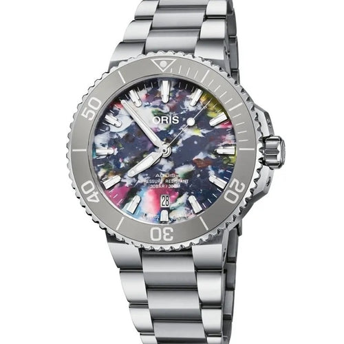 Load image into Gallery viewer, ORIS MOD. AQUIS DATE UPCYCLE-0
