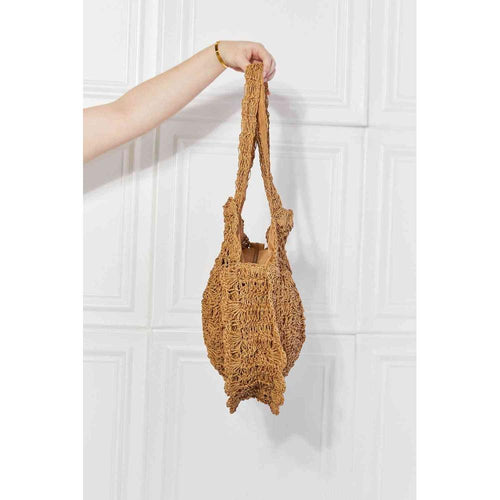 Load image into Gallery viewer, Justin Taylor Brunch Time Straw Rattan Handbag
