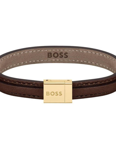Men's Bracelet Hugo Boss Leather 25 cm-0