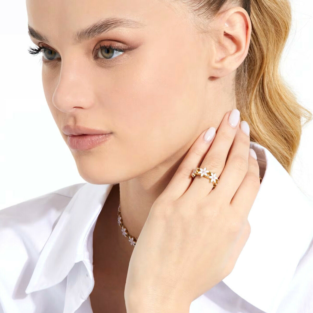 Ladies' Ring Guess JUBR04132JWYGWH52 (12)-7