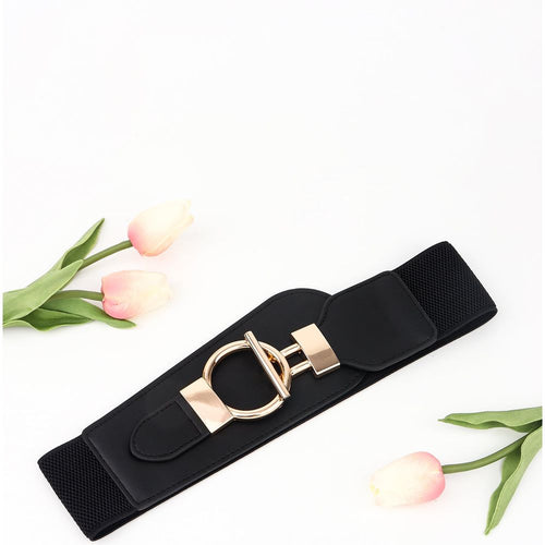 Load image into Gallery viewer, Classica Elastic Wide Belt with Alloy Buckle
