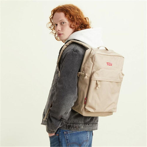 Load image into Gallery viewer, Casual Backpack Levi&#39;s L-Pack Standard Beige-4
