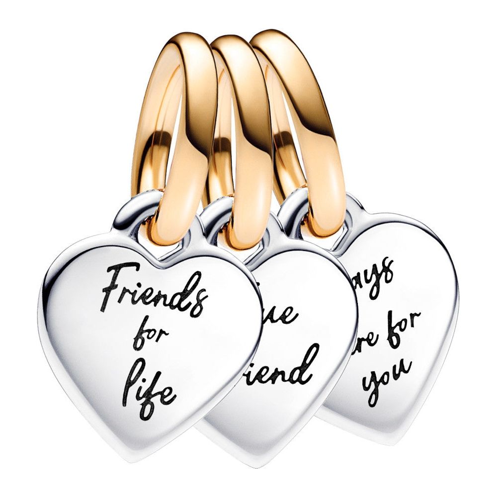 PANDORA CHARMS Mod. FRIENDSHIP TRIPLE SPLITTABLE-0