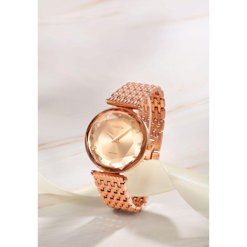 Facet Brilliant Swiss Ladies Watch J5.845.M - A Timeless Elegance in Rose Gold