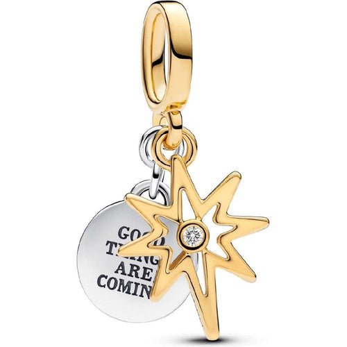 Load image into Gallery viewer, PANDORA CHARMS Mod. ENGRAVABLE NORTH STAR LAB-GROWN DIAMOND DANGLE-0
