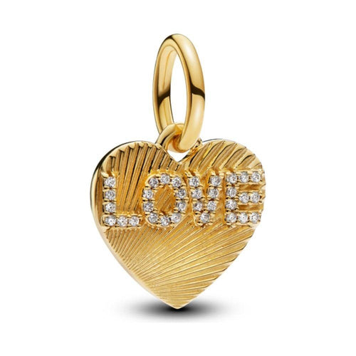 Load image into Gallery viewer, PANDORA CHARMS Mod. ENGRAVABLE LOVE HEART DANGLE-0
