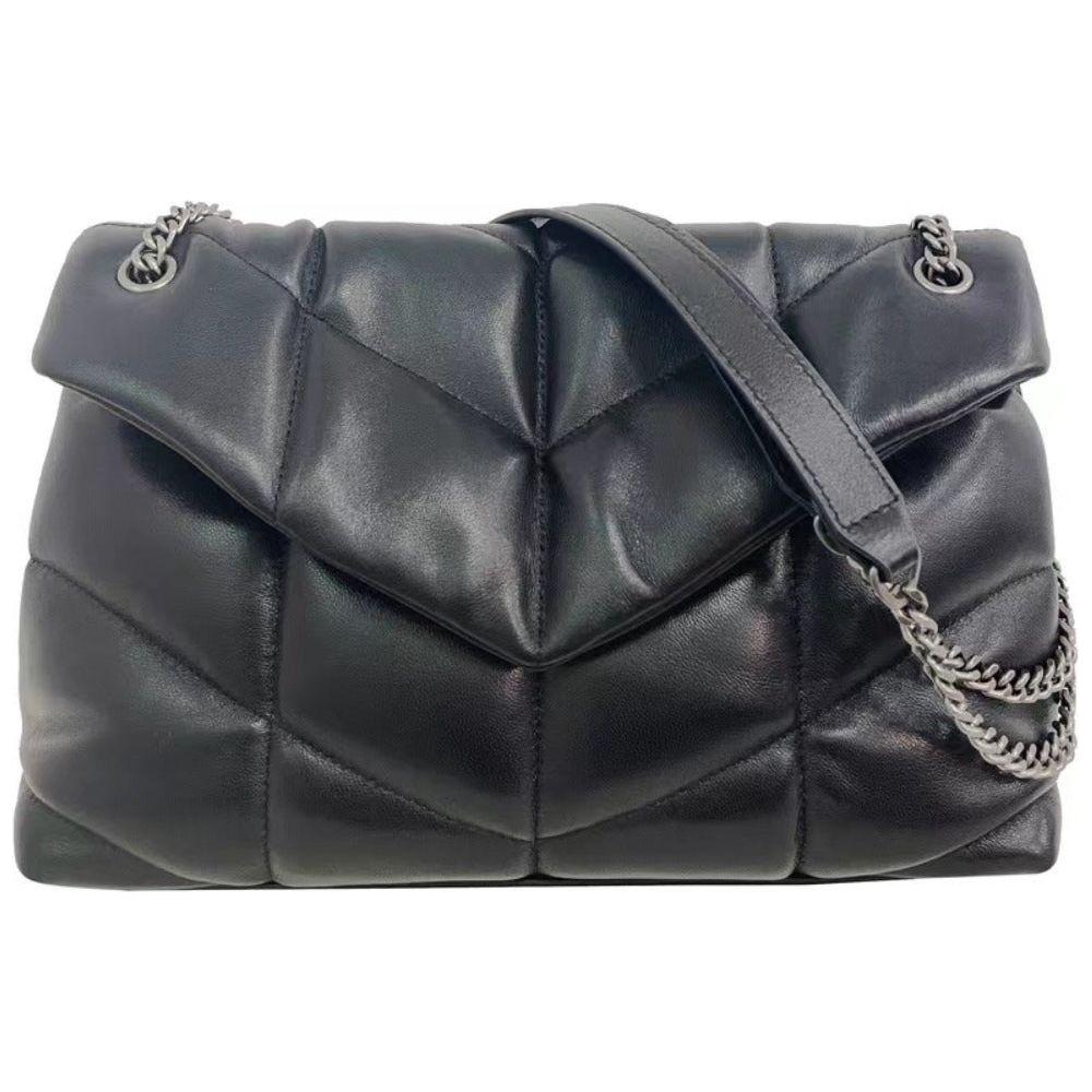 Puffer Shoulder Bag Chain Strap Puffy Crossbody Purse for Women Quilt - A Luxurious Accessory