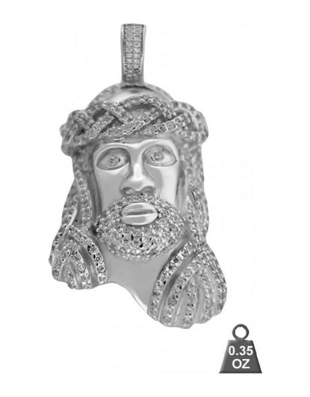 Designer Iced Bling 925 Sterling Silver Pendant