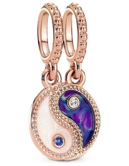 PANDORA CHARMS Mod. SPLITTABLE YIN & YANG SPARKLING-0