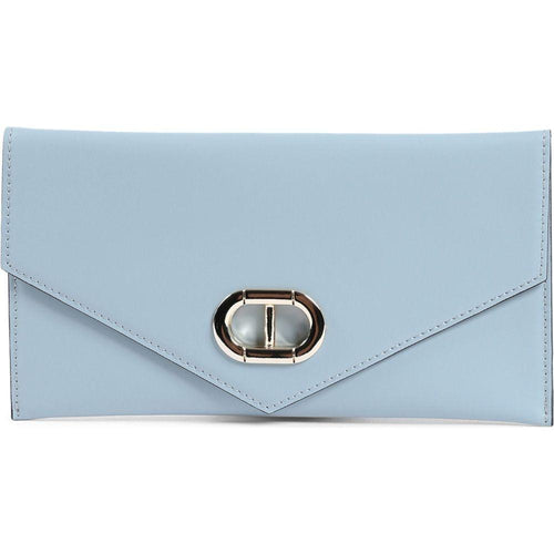 Load image into Gallery viewer, Leather Envelope Clutch - Light Blue
