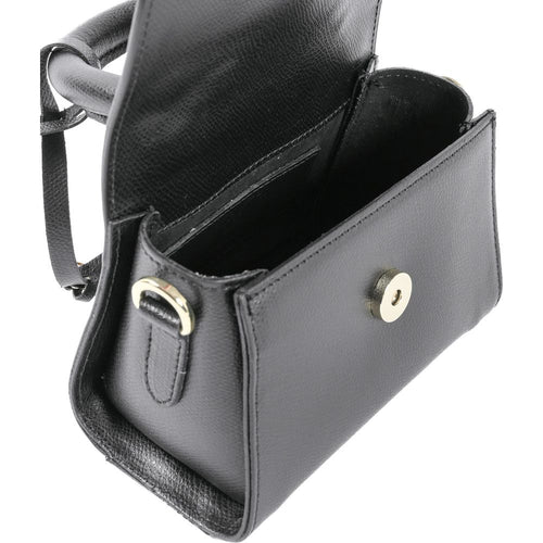 Load image into Gallery viewer, V Italia Womens Mini Bag Black GAR10V-S PALMELLATO NERO: A Statement of Elegance
