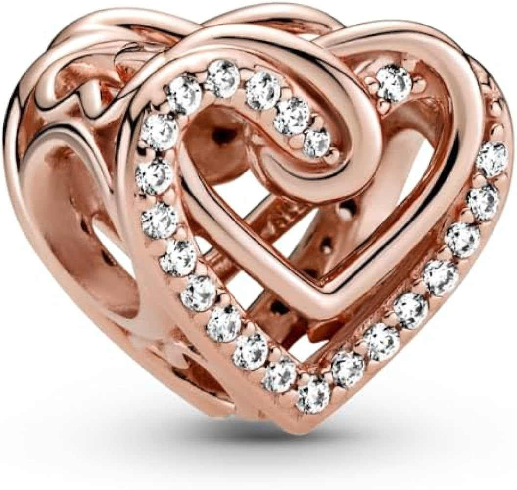 PANDORA CHARMS Mod. SPARKLING ENTWINED HEARTS-0