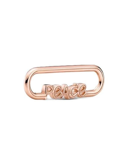PANDORA CHARMS Mod.  STYLING PEACE WORD LINK-0