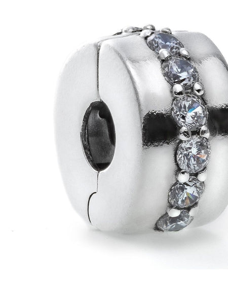 PANDORA CHARMS Mod. CLEAR SPARKLING ROW CLIP-0