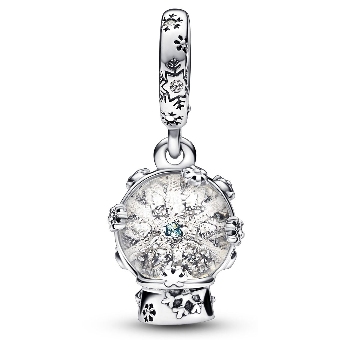 PANDORA CHARMS Mod. SNOWFLAKE SNOWGLOBE-0