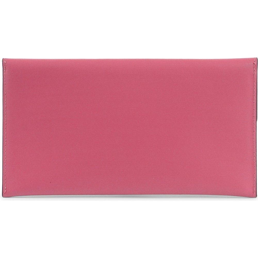 Leather Envelope Clutch Fuxia