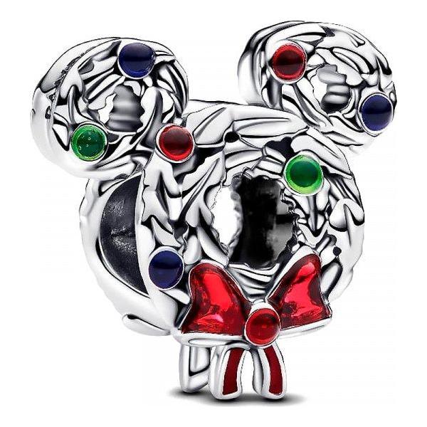 PANDORA CHARMS DISNEY COLLECTION Mod. MICKEY MOUSE CHRISTMAS WREATH-0