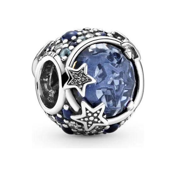 PANDORA CHARMS Mod. CELESTIAL BLUE SPARKLING STARS-0