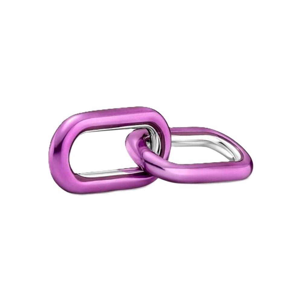 PANDORA CHARMS Mod. PURPLE DOUBLE LINK-0