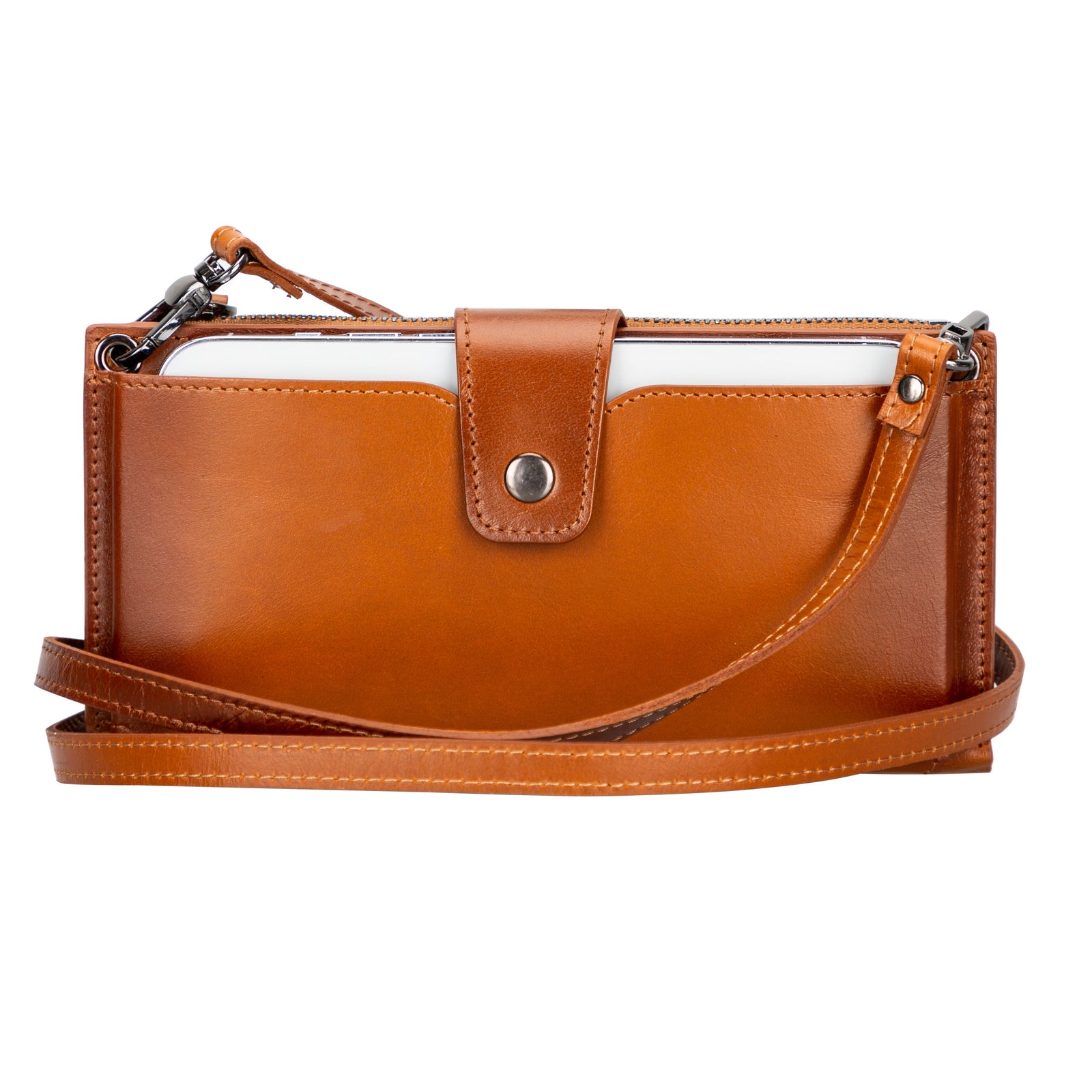 Lozan Strap Leather Crossbody Wallet-2