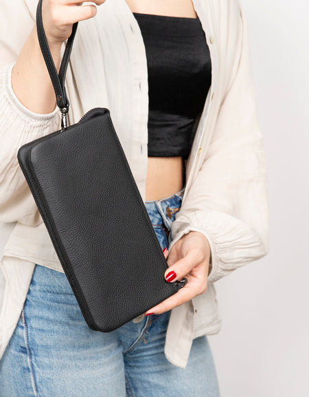 Majeste Leather Clutch Bag-1