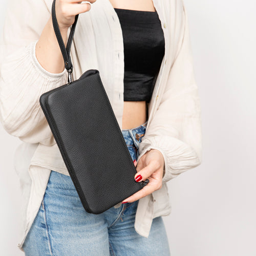 Load image into Gallery viewer, Majeste Leather Clutch Bag-1
