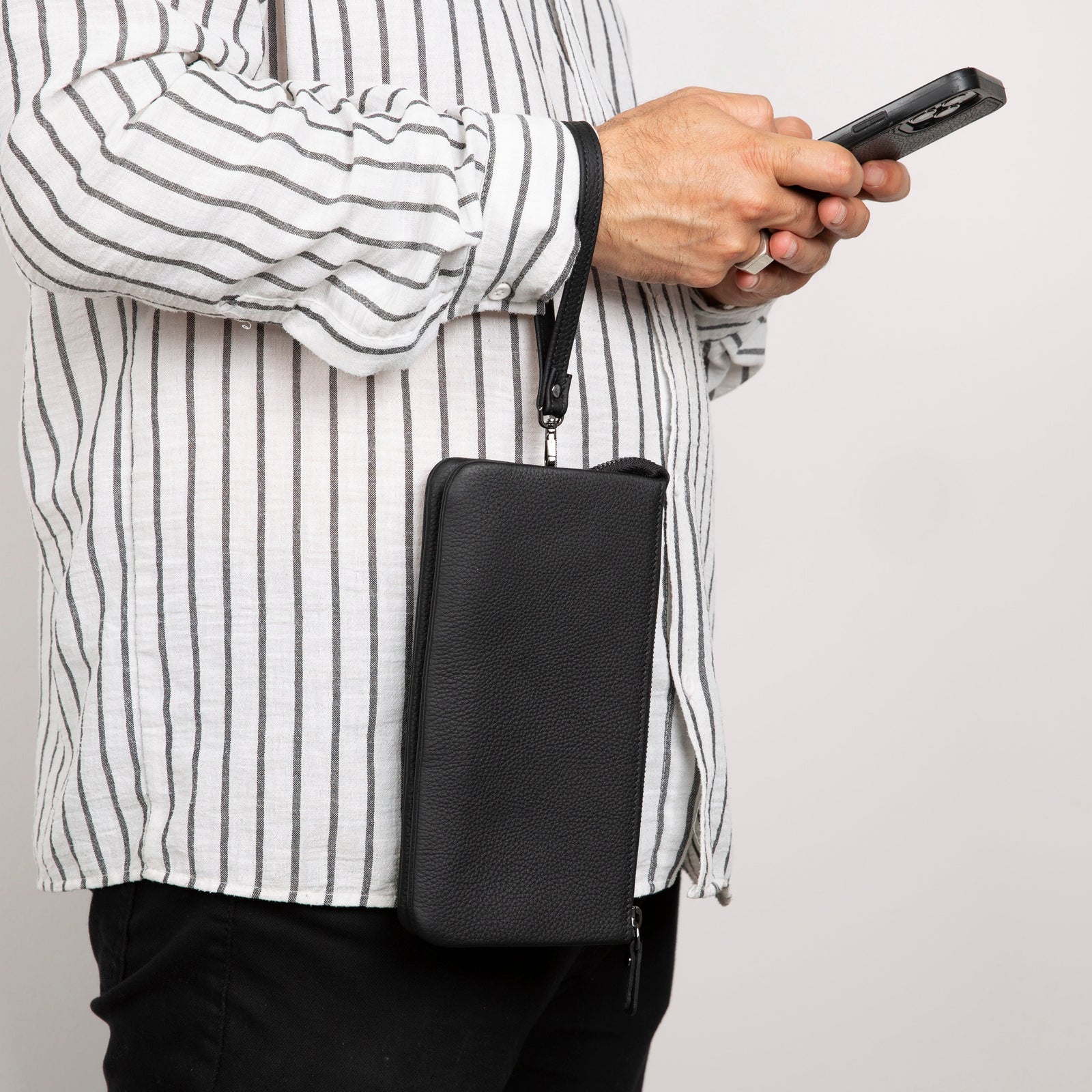 Majeste Leather Clutch Bag-4