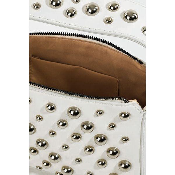 Fame Ball Studded Square Handbag: A Statement of Elegance