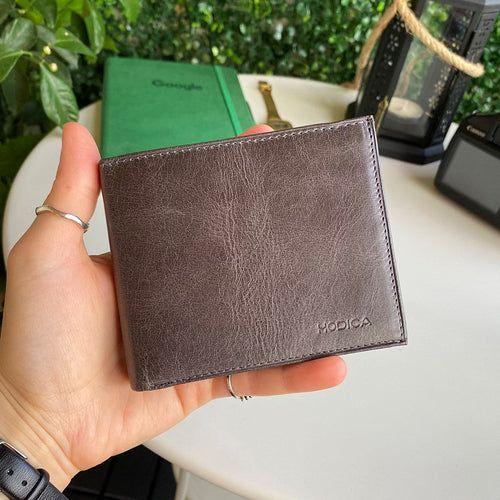 Load image into Gallery viewer, Atlanta - Genuine Leather Trifold Wallet with Coin Pouch Compartment
